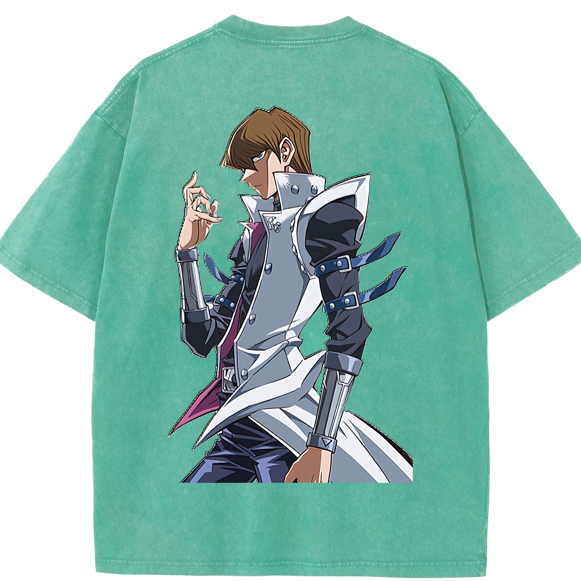 （画像用） 遊☆戯☆王 Yu-Gi-Oh! 綿100% ヴィンテージ風 半袖Tシャツ（背面プリント）